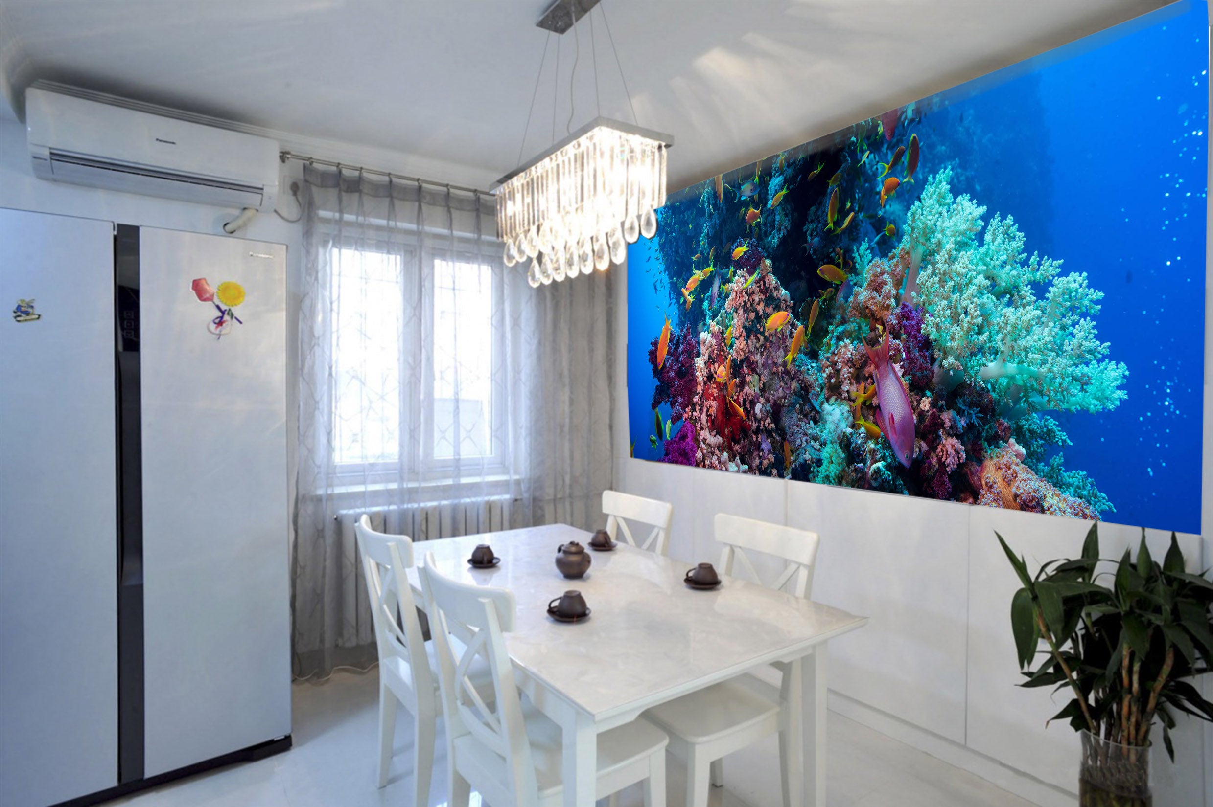 3D Yellow Fish 243 Wall Murals