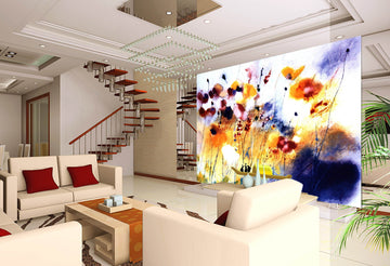 Colorful Flowers Painting Wallpaper AJ Wallpaper 2 