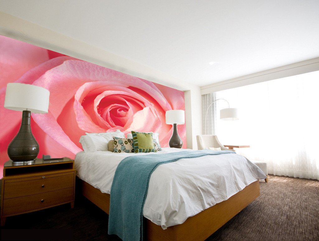 Romantic Pink Rose Wallpaper AJ Wallpaper 