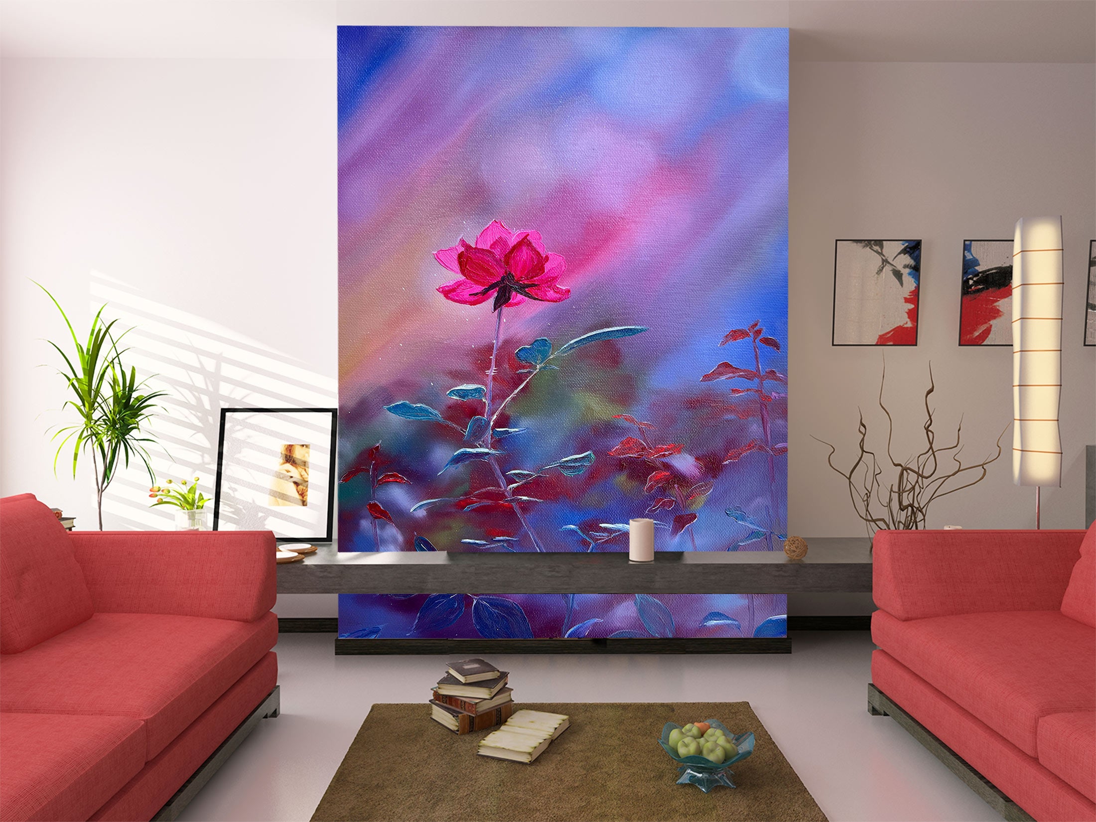 3D Pink Flower 9832 Marina Zotova Wall Mural Wall Murals