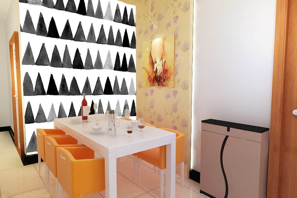 Orderly Triangles Wallpaper AJ Wallpaper 