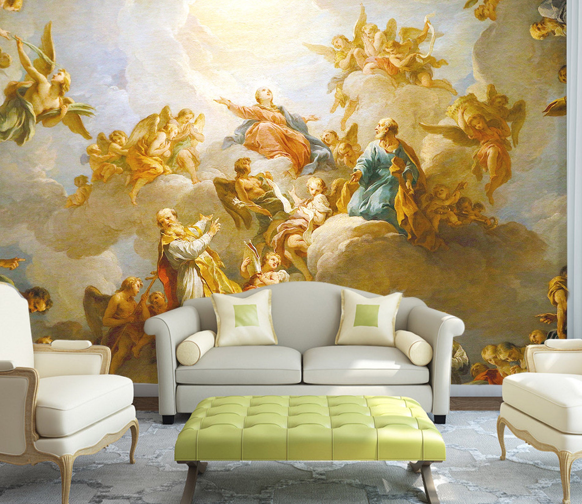 3D Angel Clouds 1585 Wall Murals