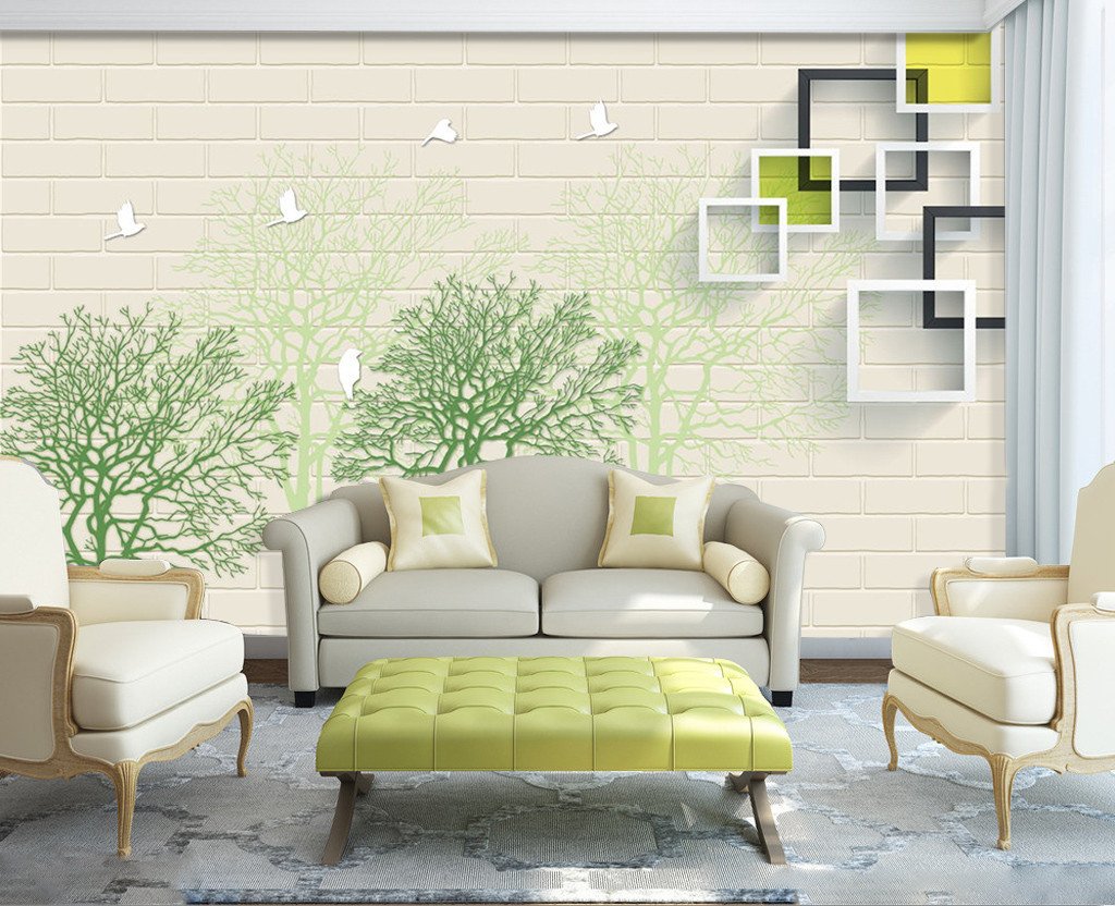 3D Spring Green Tree 849 Wallpaper AJ Wallpaper 