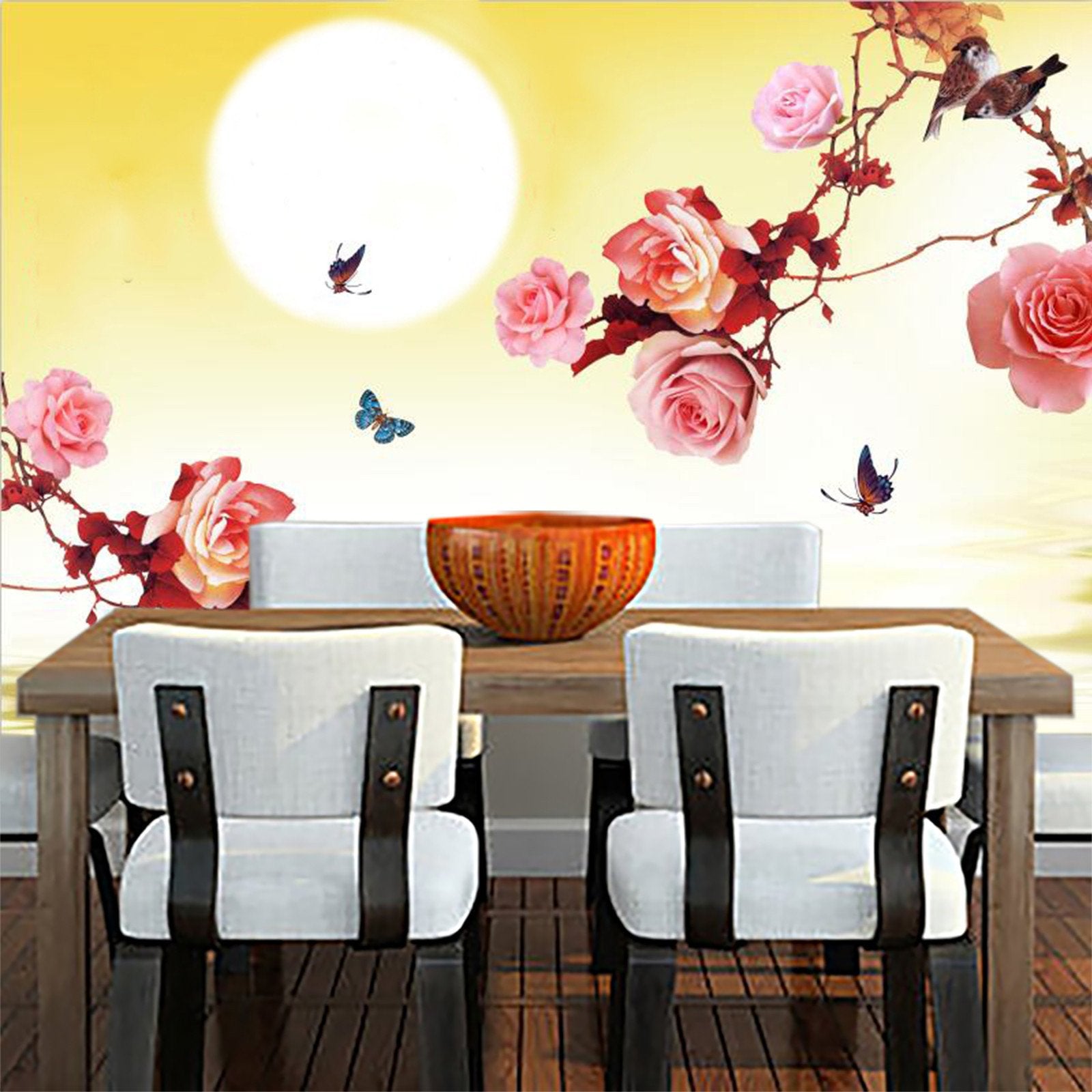 Bright Sun And Peach Flower 88 Wallpaper AJ Wallpaper 1 