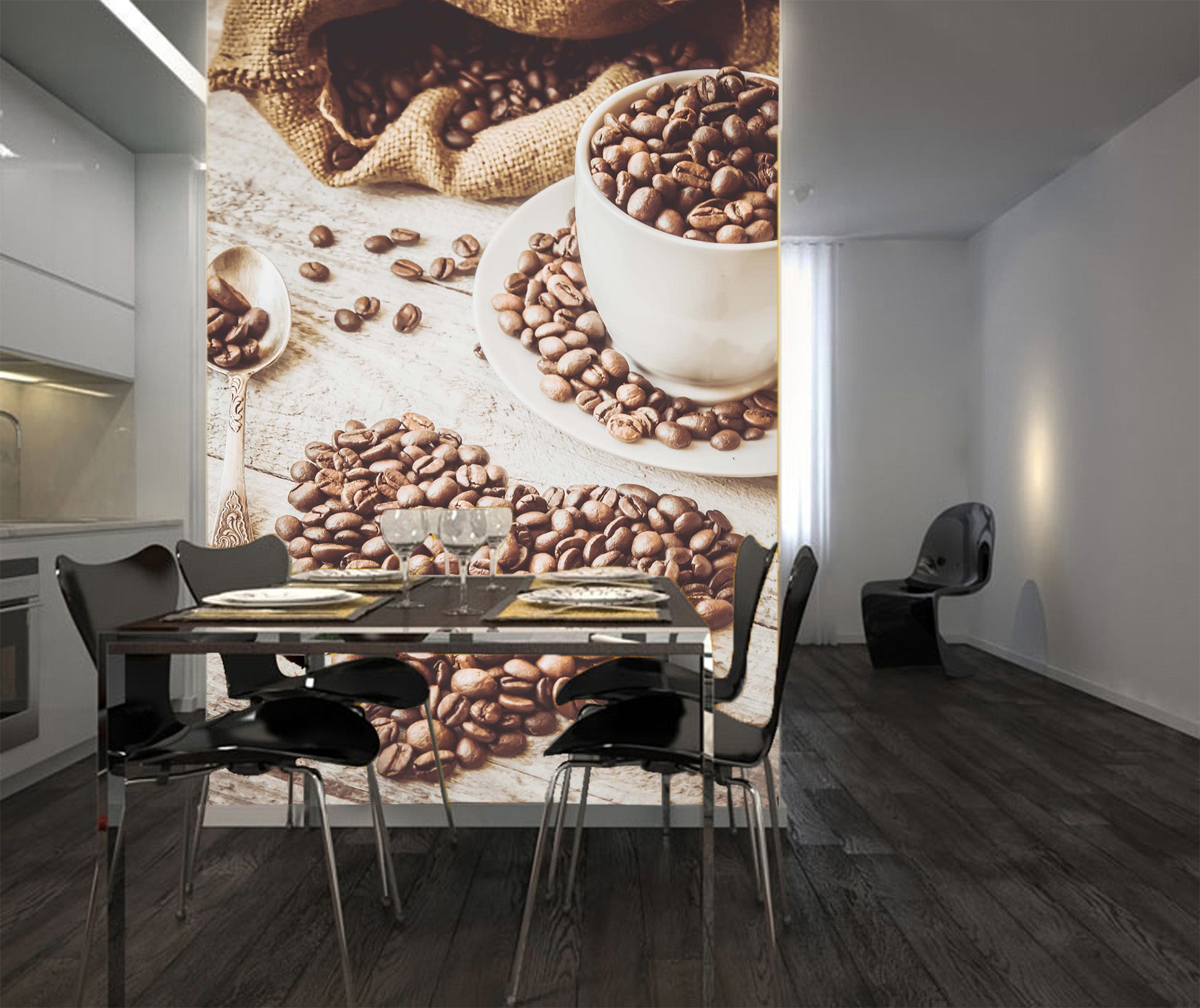 3D Coffee Beans 1098 Wall Murals