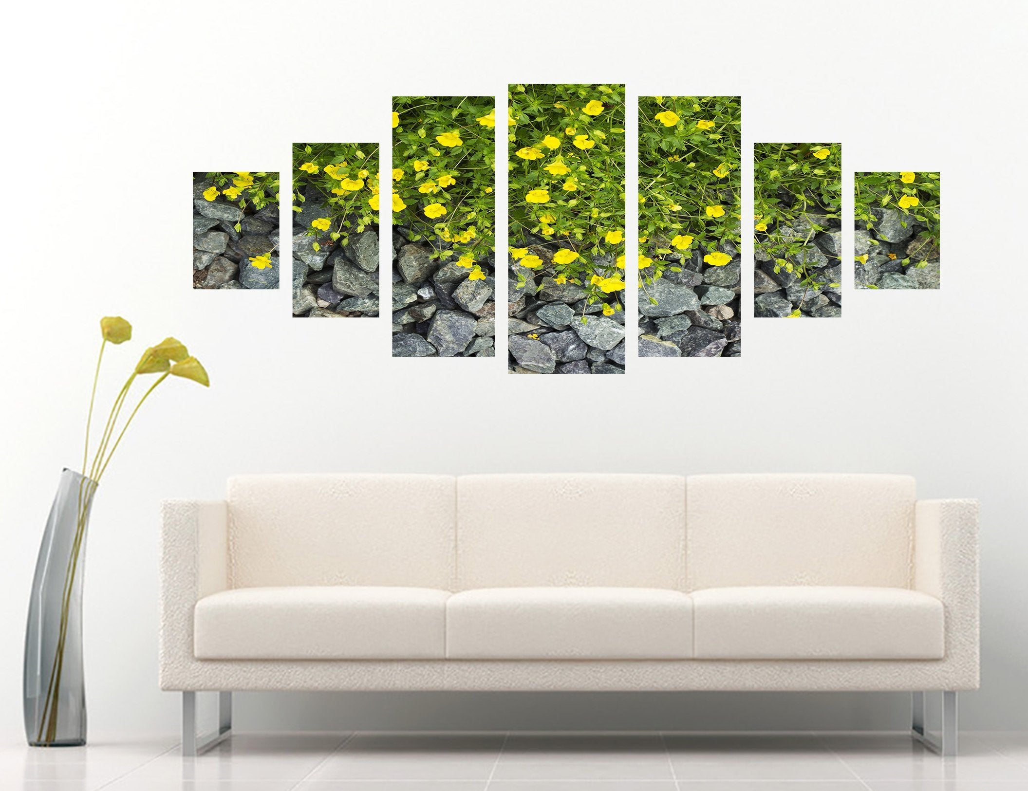 3D Little Yellow Flower 189 Unframed Print Wallpaper Wallpaper AJ Wallpaper 
