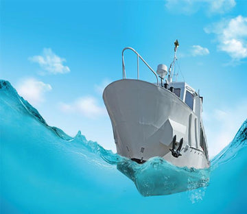 3D Blue Ship Sky 239 Wallpaper AJ Wallpaper 