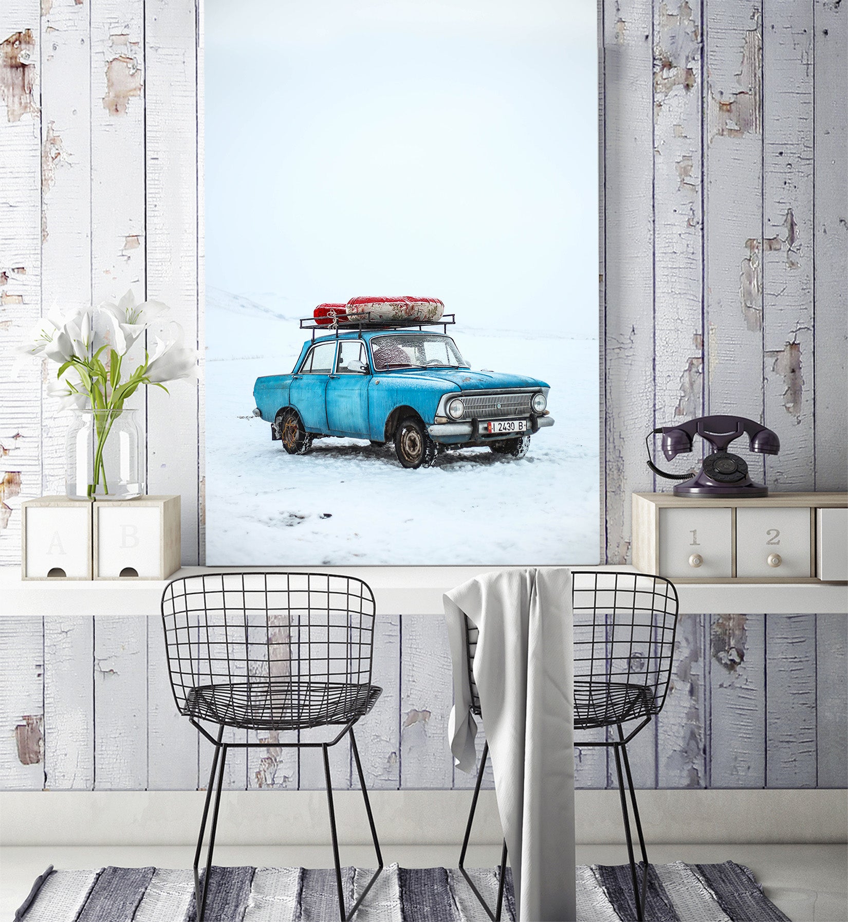 3D Auto Automobile 427 Vehicle Wall Murals