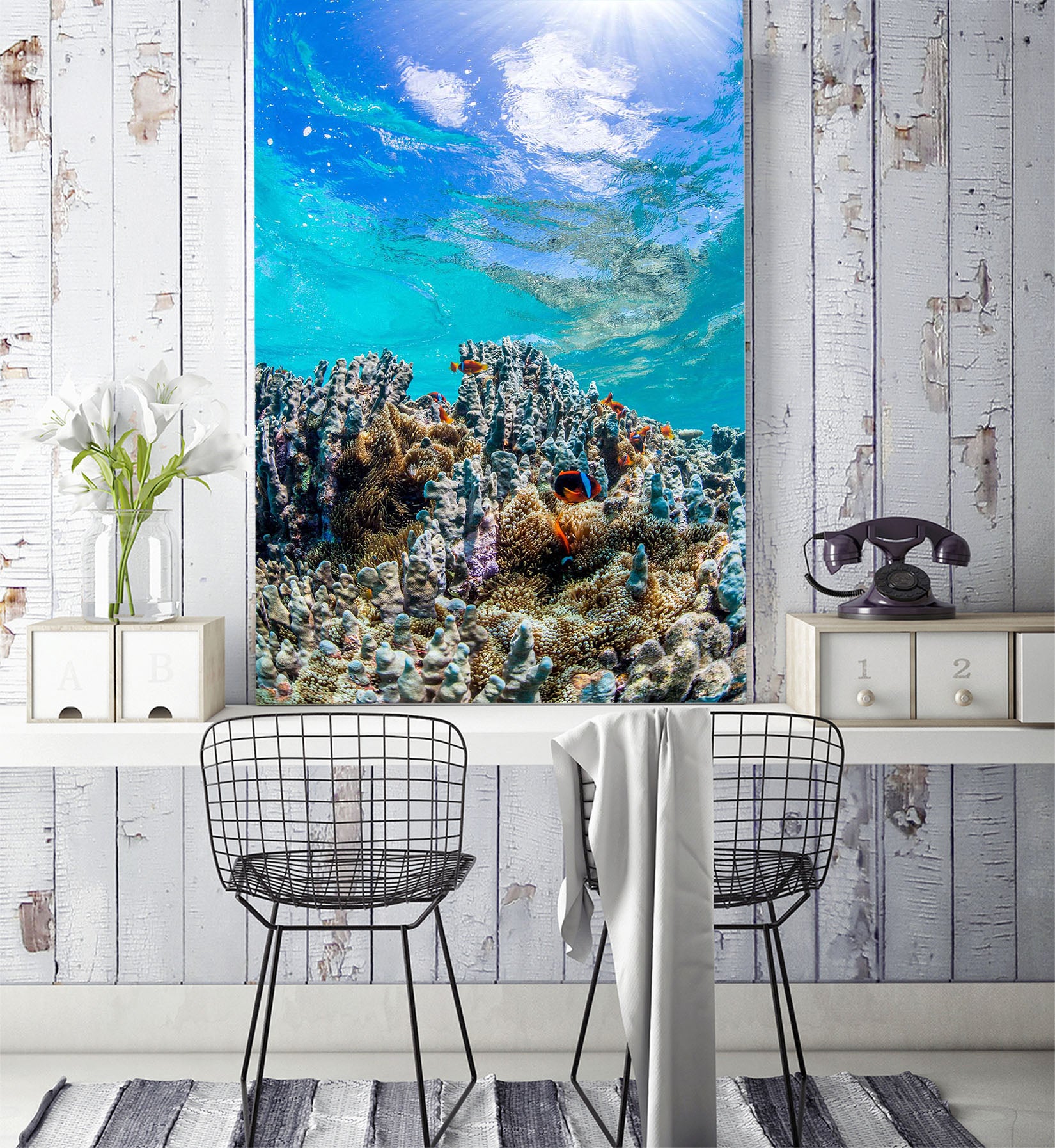 3D Submarine Coral 118 Wall Murals