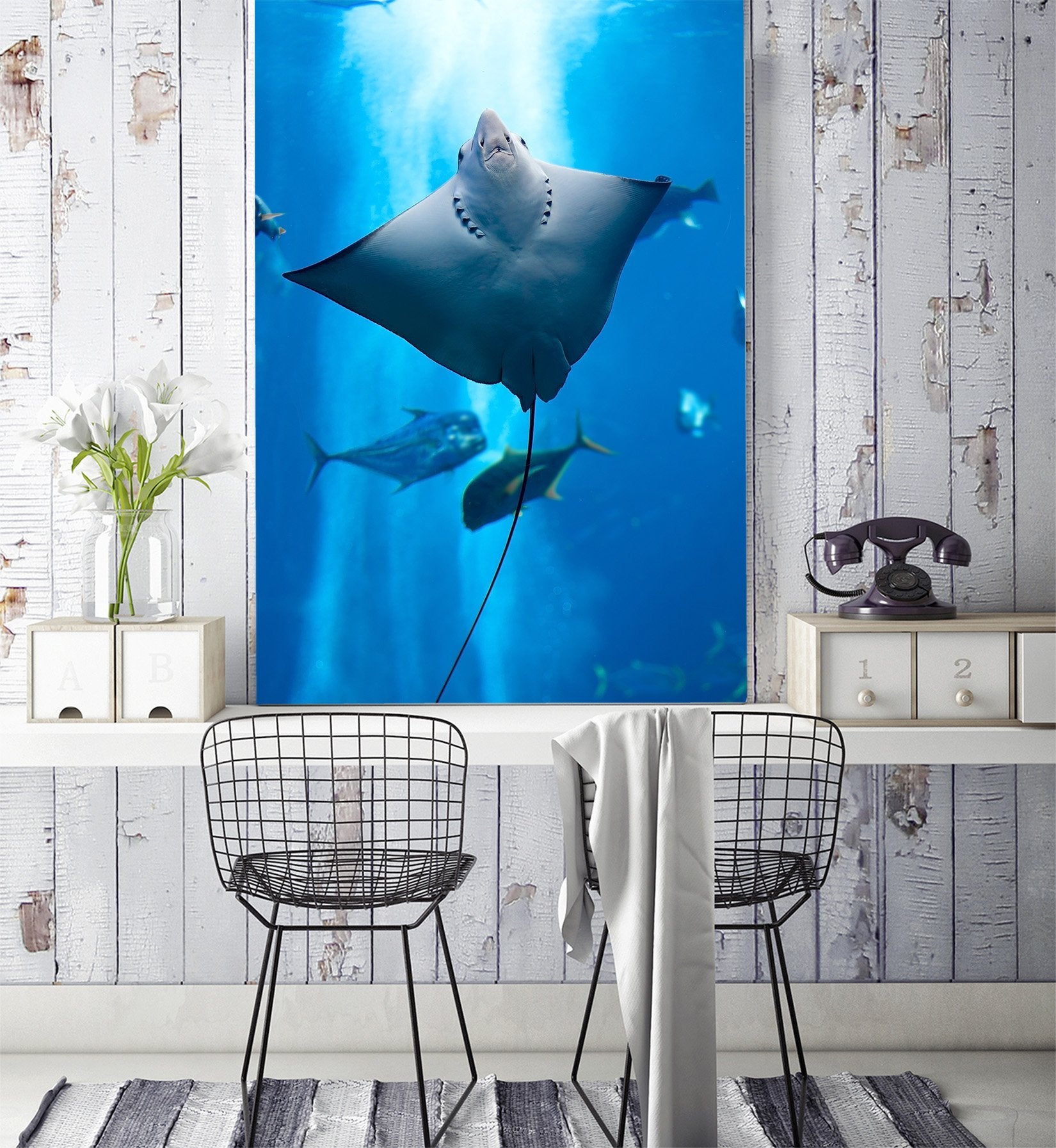 3D Seabed Spread Wings 011 Wallpaper AJ Wallpaper 