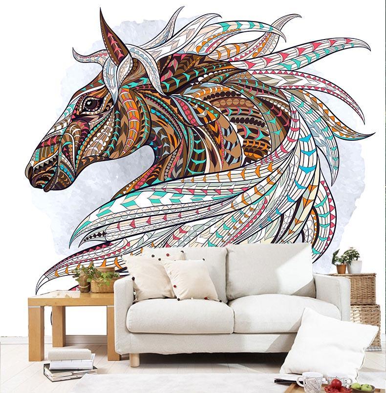 3D Horse Head 197 Wallpaper AJ Wallpaper 