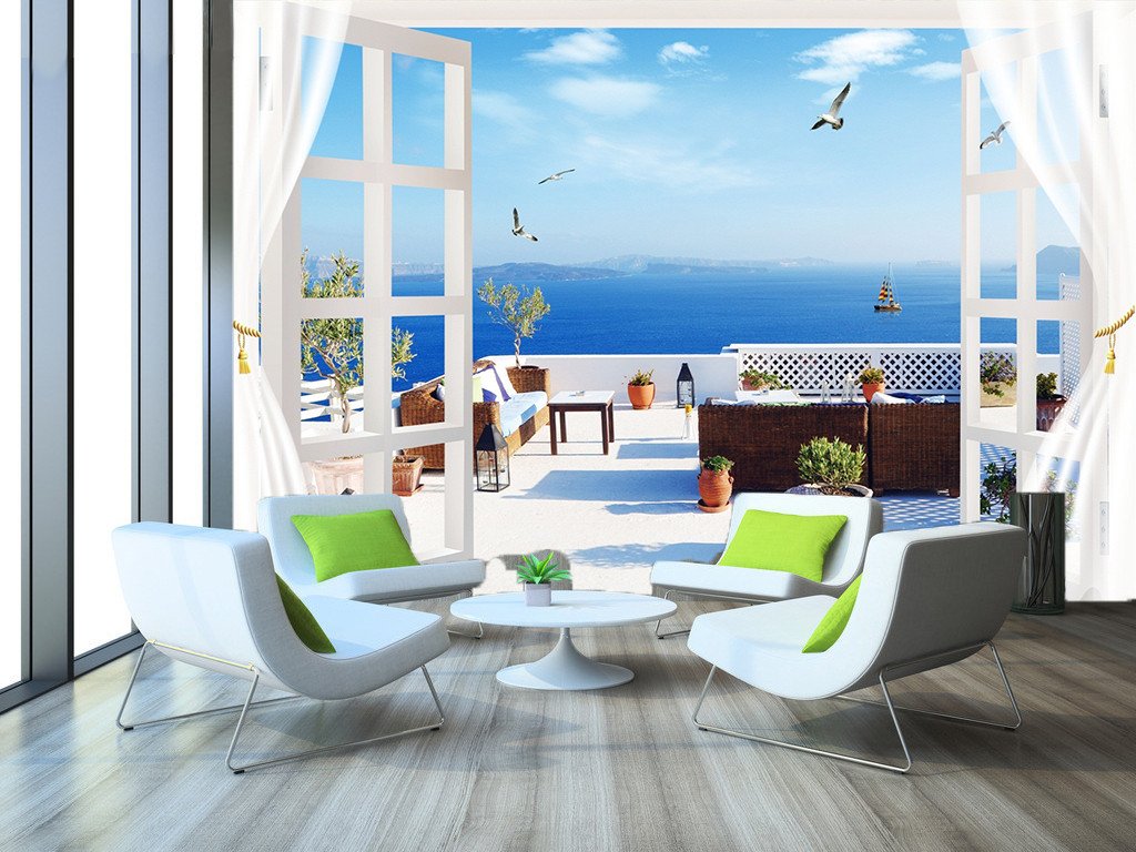 3D Seagull Ocean Scenery 689 Wallpaper AJ Wallpaper 