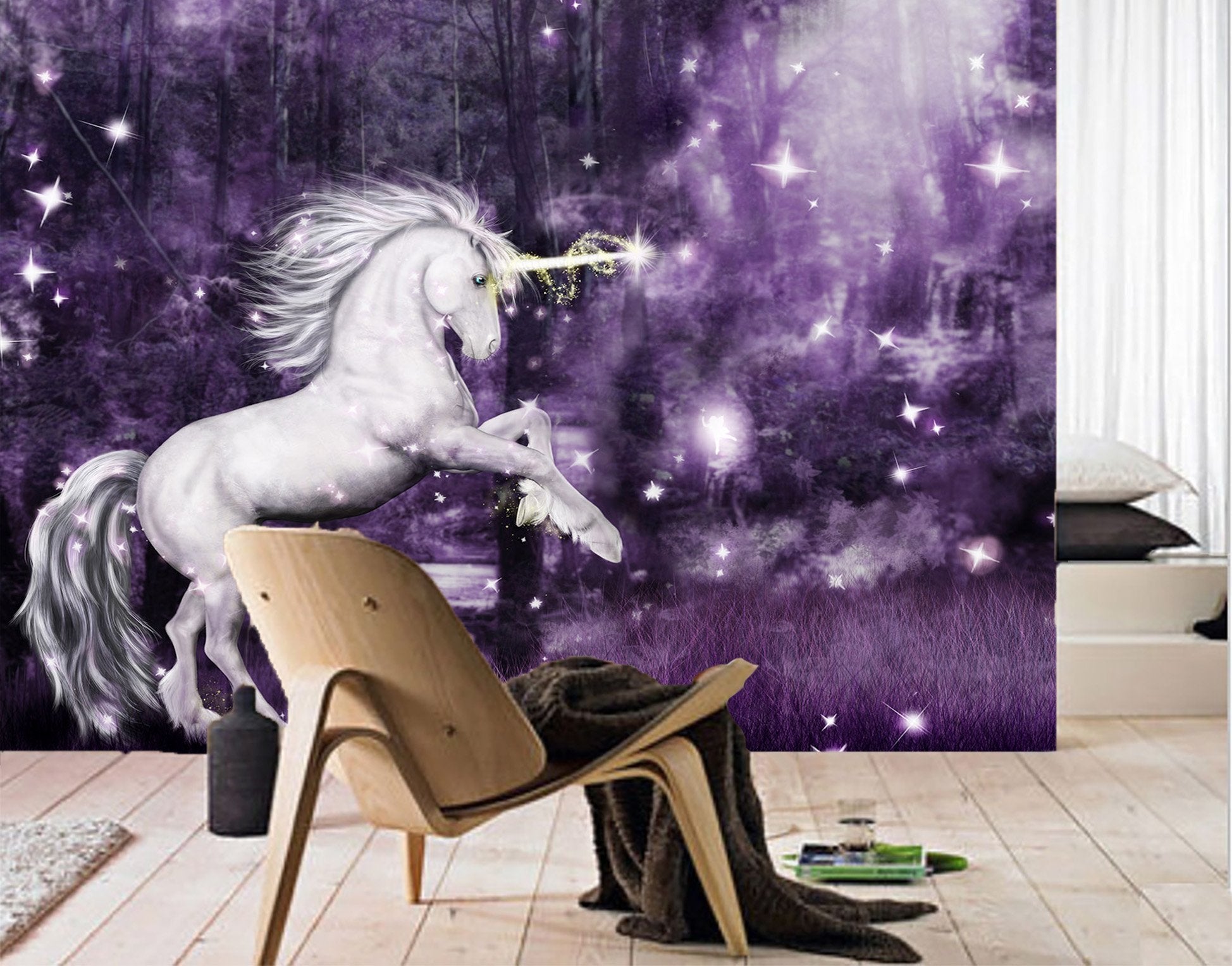 3D Night Star Unicorn 192 Wallpaper AJ Wallpaper 