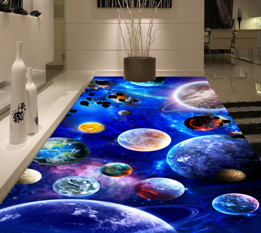 3D Universe Planet 391 Floor Mural  Wallpaper Murals Rug & Mat Print Epoxy waterproof bath floor