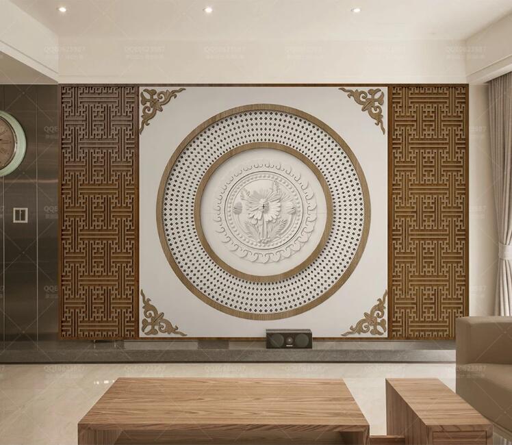 3D Carved Pattern WC258 Wall Murals