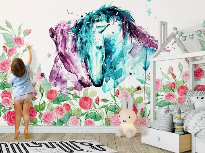3D Horse 512 Wall Murals Wallpaper AJ Wallpaper 2 