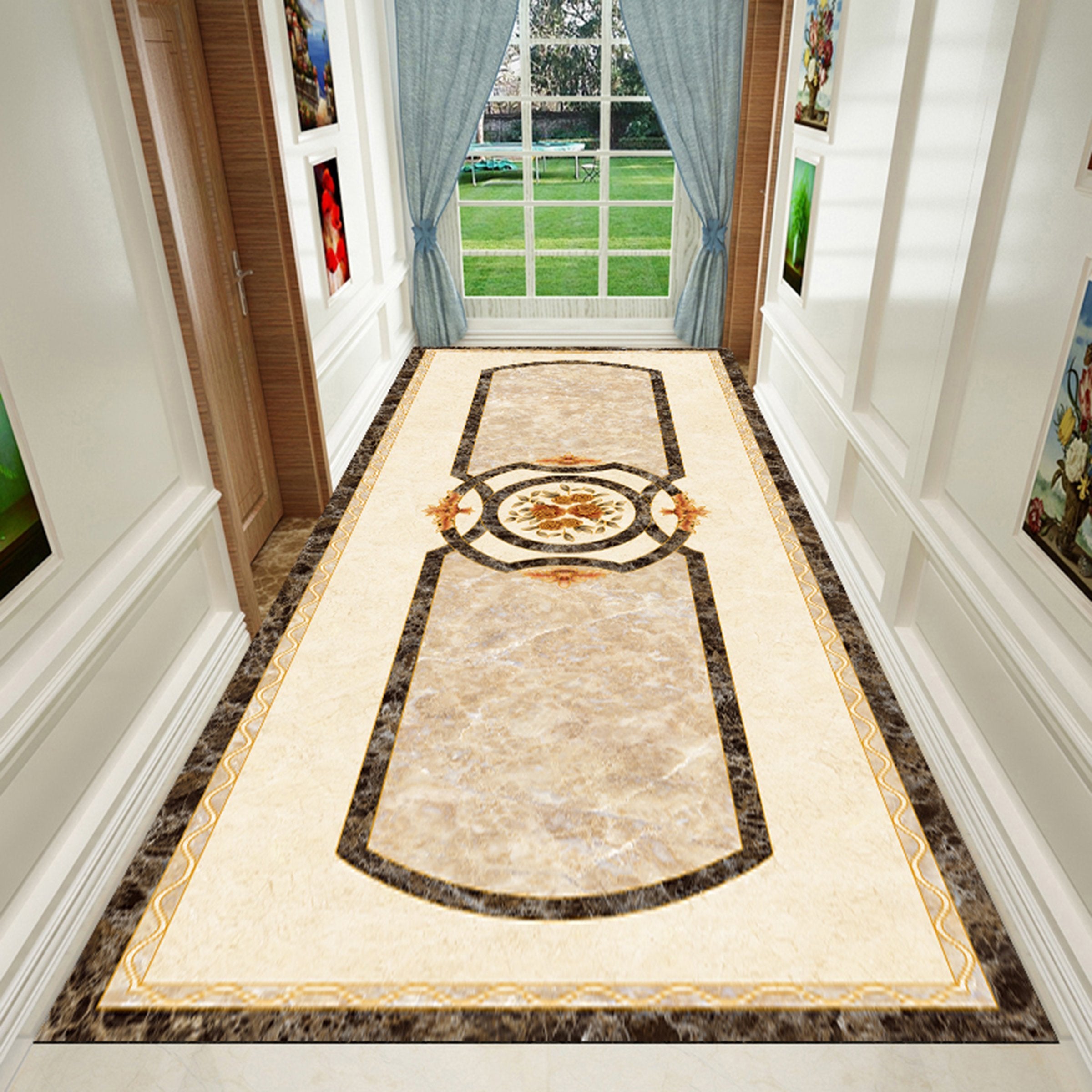 3D Marble Pattern WG500 Floor Mural Wallpaper AJ Wallpaper 2 