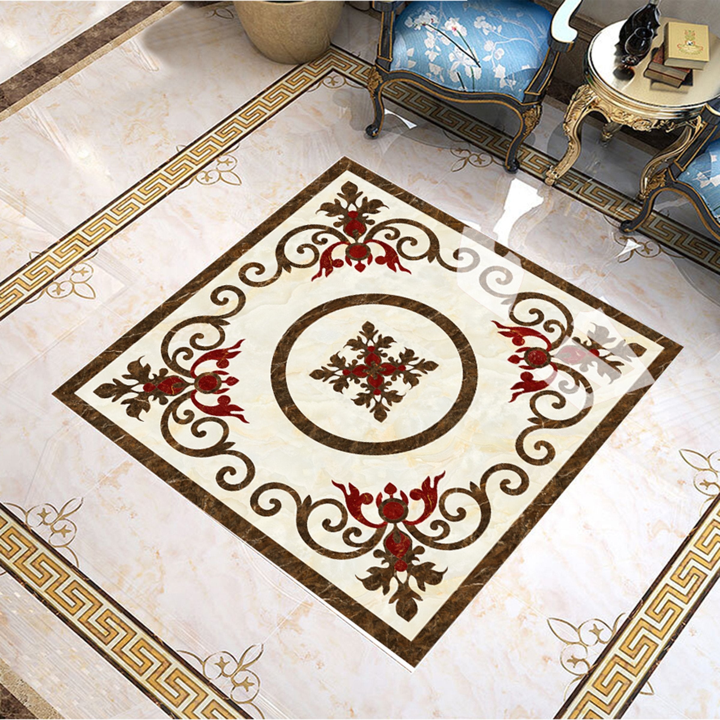 3D Square Pattern WG703 Floor Mural Wallpaper AJ Wallpaper 2 