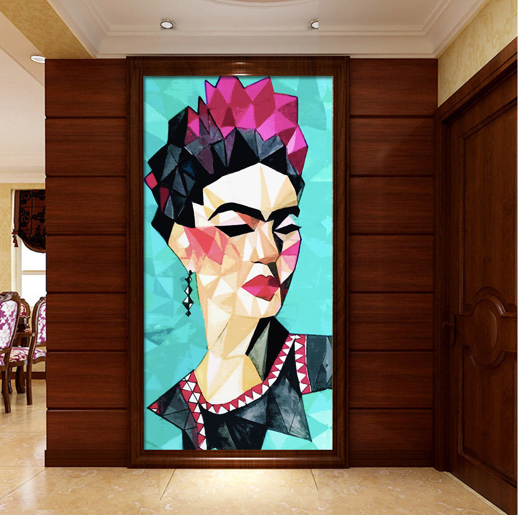 3D Geometric Girl WG120 Wall Murals