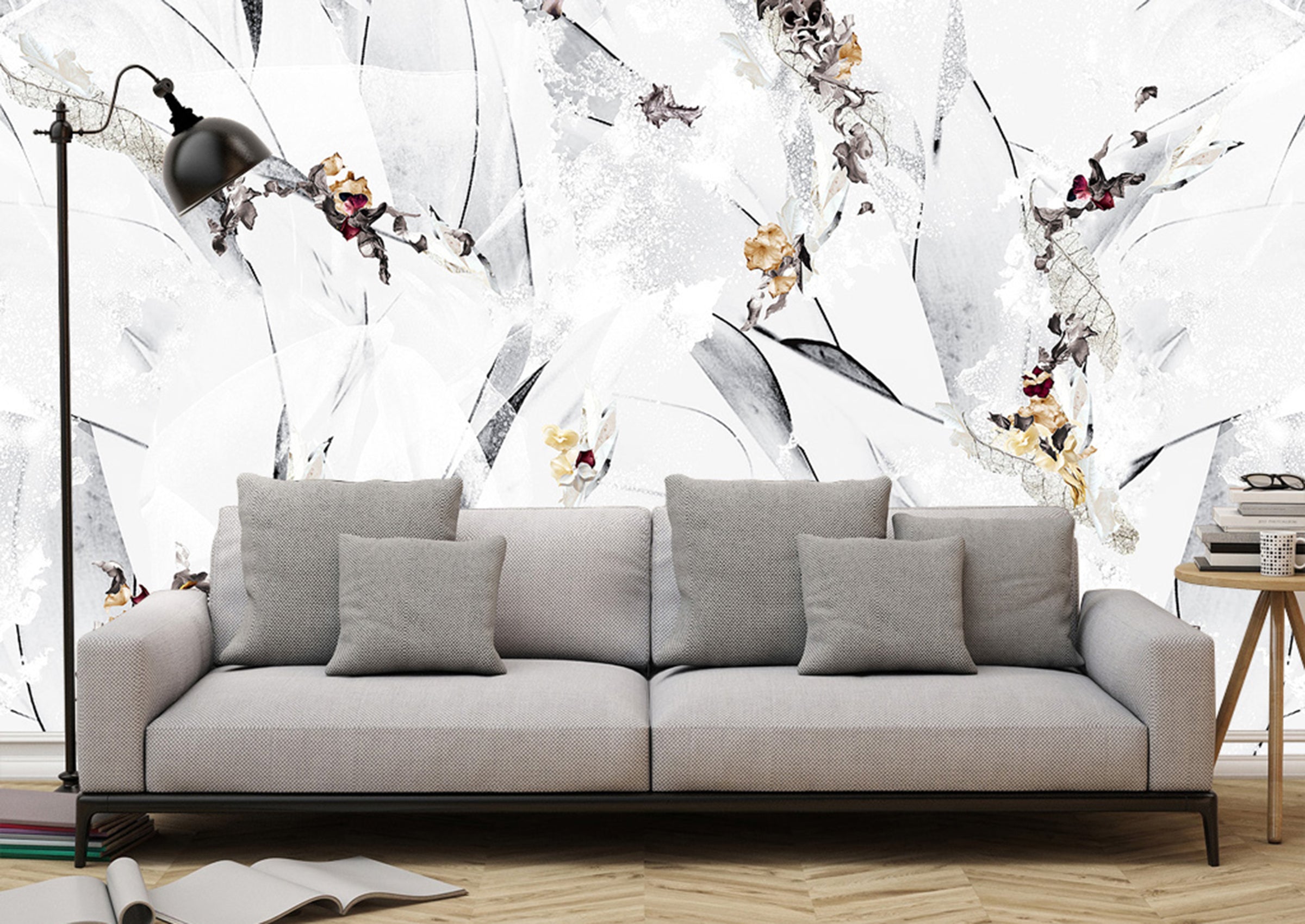 3D Flower Falling WG092 Wall Murals