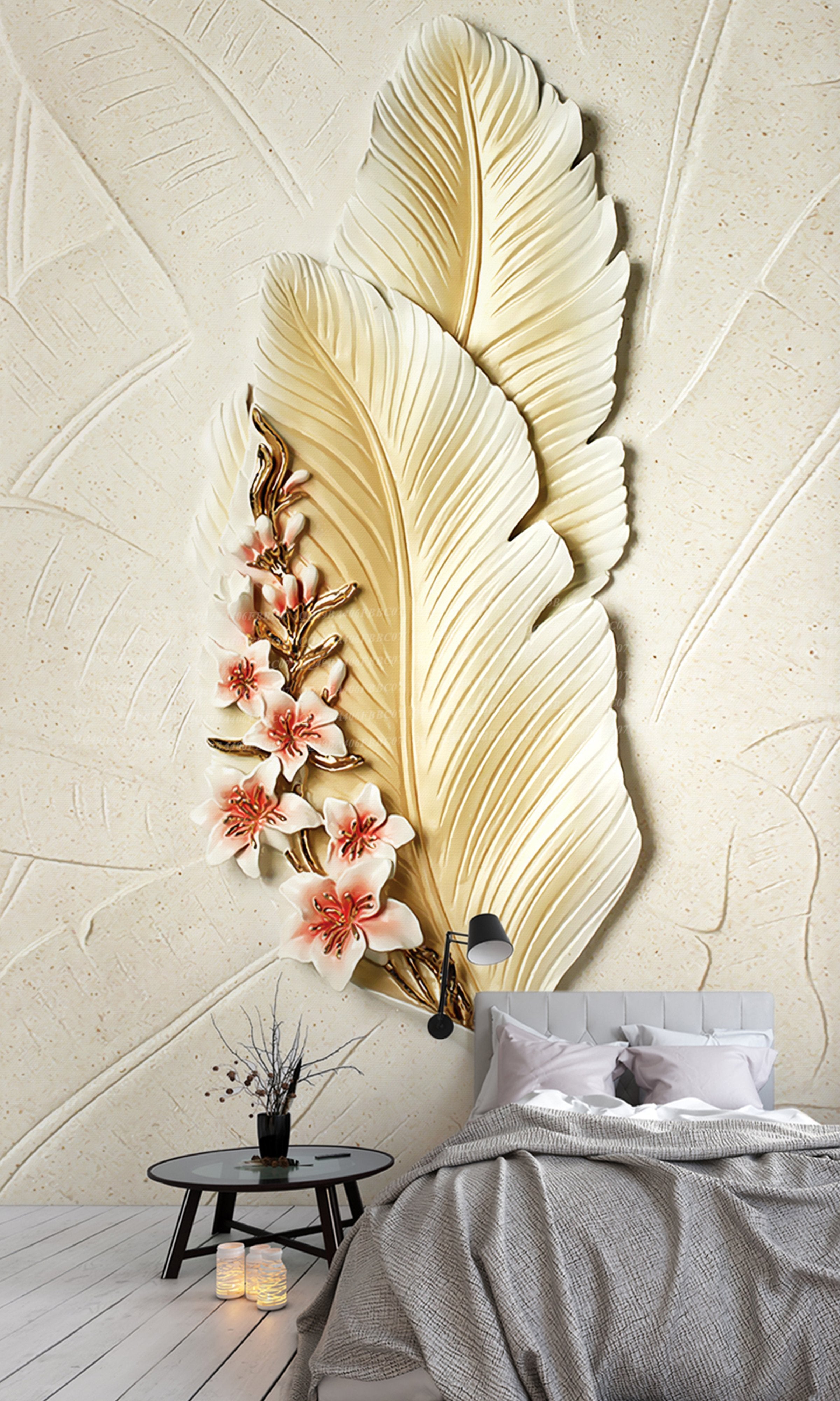 3D Feather 378 Wall Murals Wallpaper AJ Wallpaper 2 