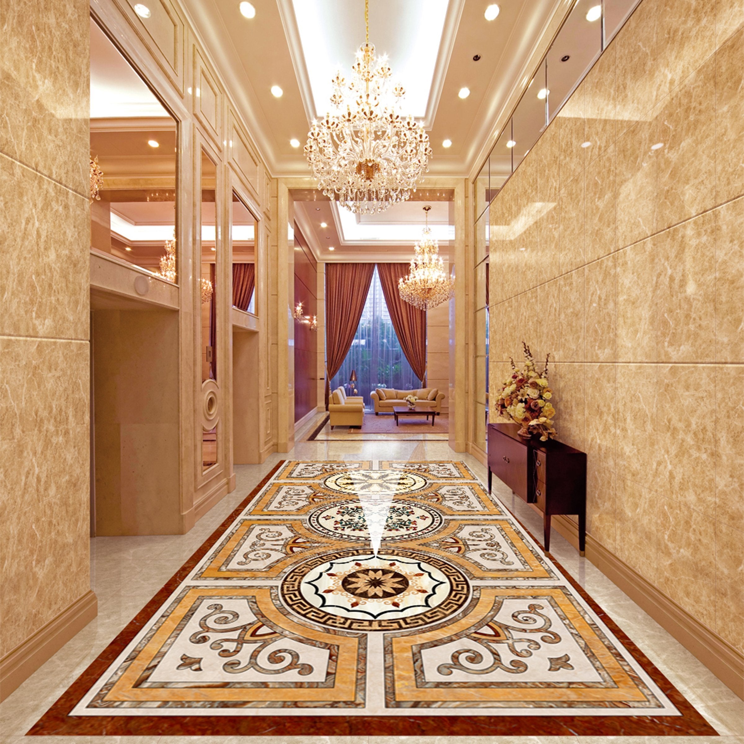 3D Colorful Pattern WG565 Floor Mural Wallpaper AJ Wallpaper 2 