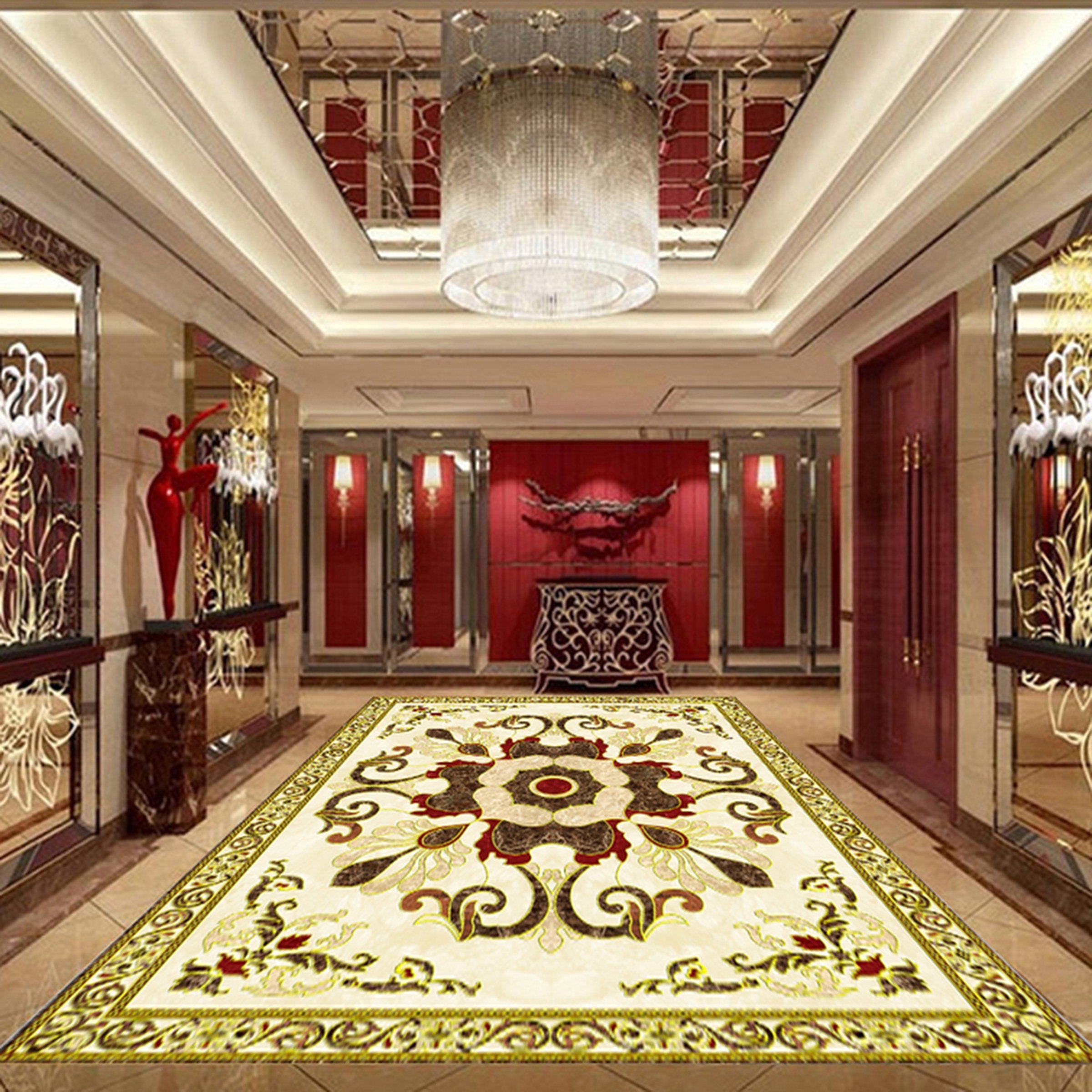 3D Rich Pattern WG551 Floor Mural Wallpaper AJ Wallpaper 2 