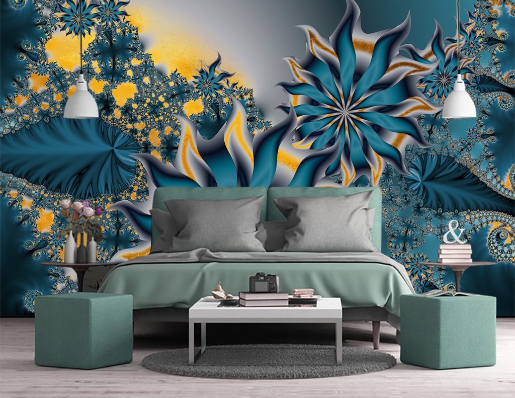 3D Flower 218 Wall Murals Wallpaper AJ Wallpaper 2 