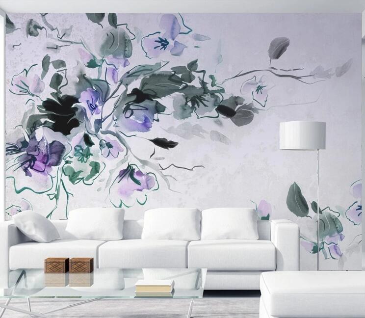 3D Colored Flowers 114 Wall Murals Wallpaper AJ Wallpaper 2 