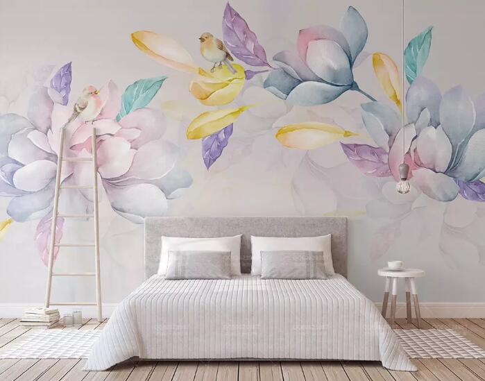 3D Colored Petals 021 Wall Murals Wallpaper AJ Wallpaper 2 