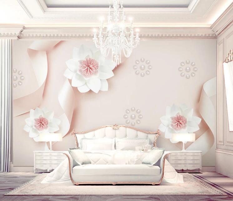 3D Pink Petals WG83 Wall Murals Wallpaper AJ Wallpaper 2 
