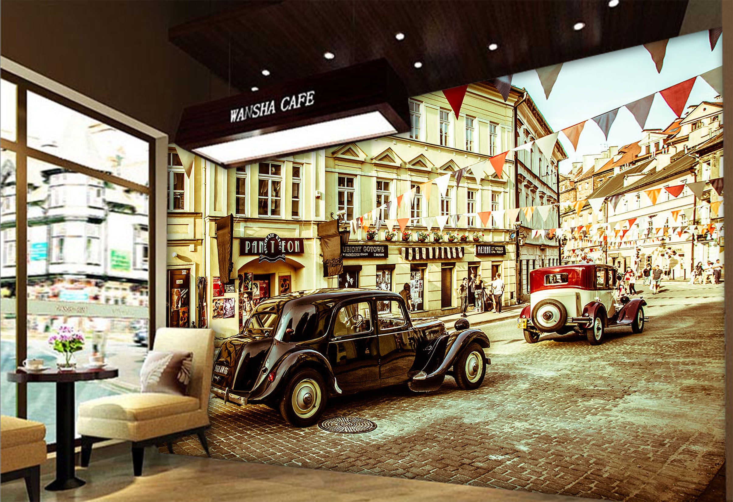 3D The Mall Luxury Car 365 Vehicle Wall Murals