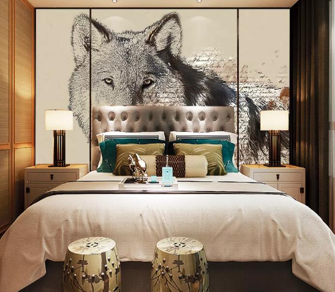 3D Wolf Painting WG1119 Wall Murals