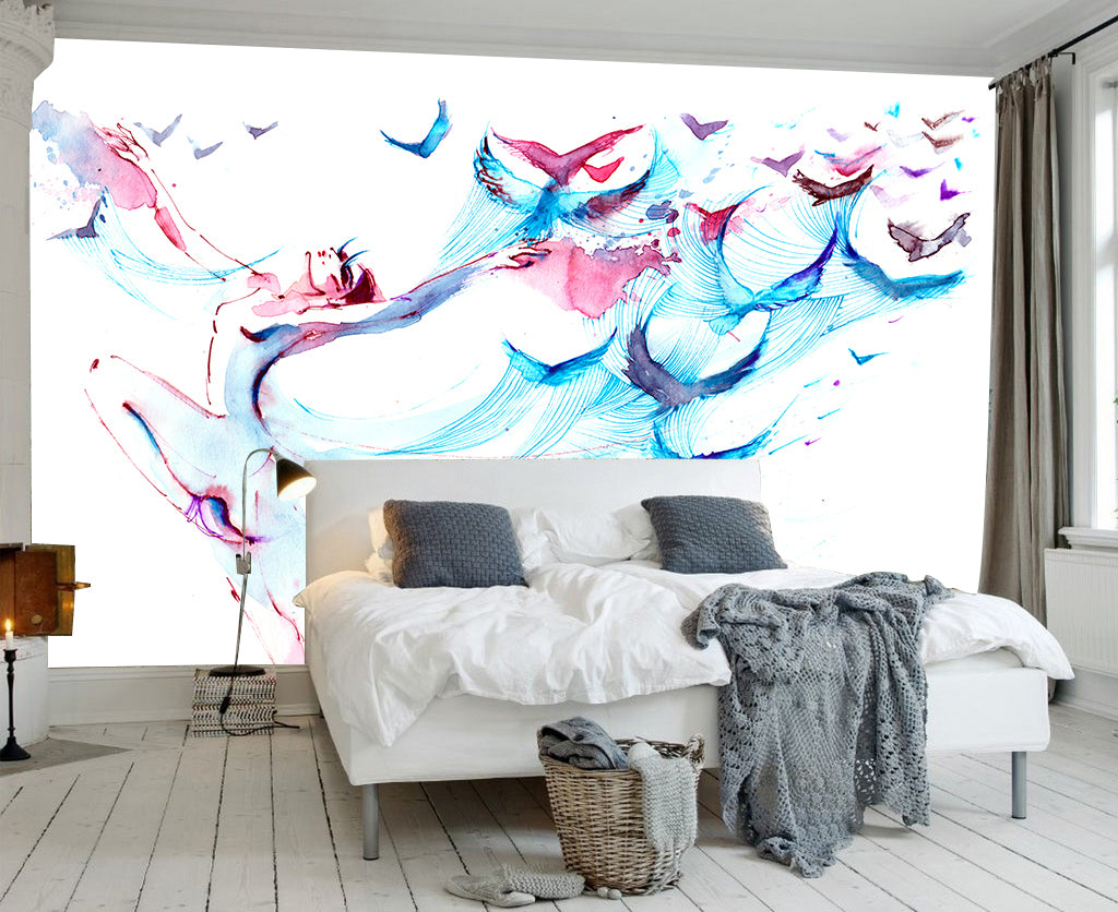 3D Butterfly Dance WG319 Wall Murals
