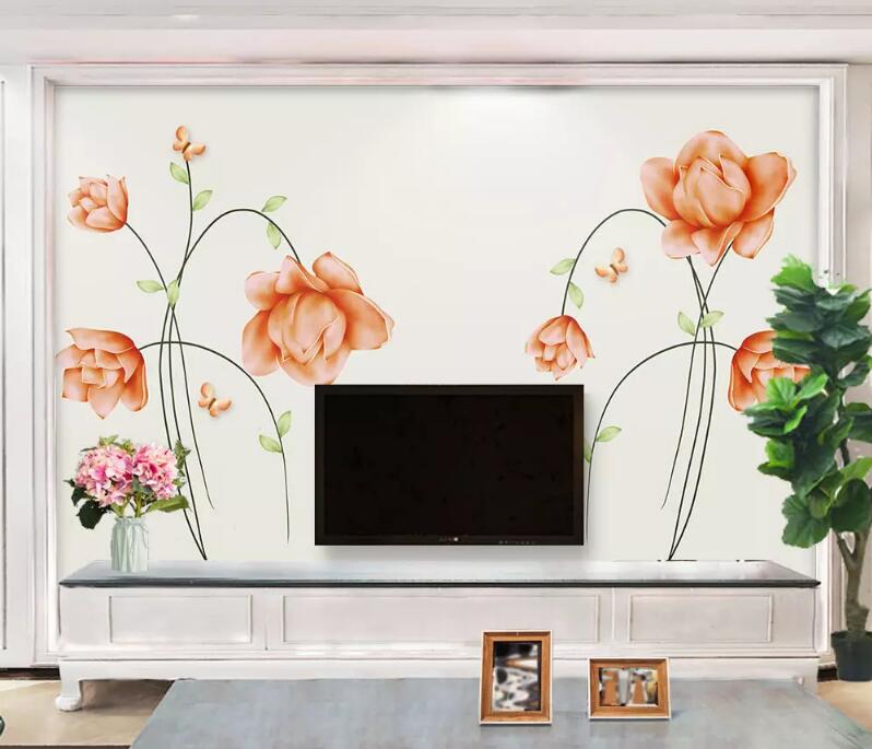 3D Rose Beauty WG980 Wall Murals