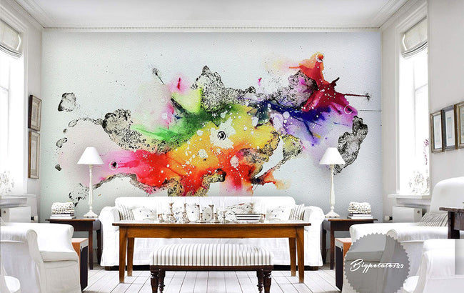 3D Brightly Painted WG063 Wall Murals