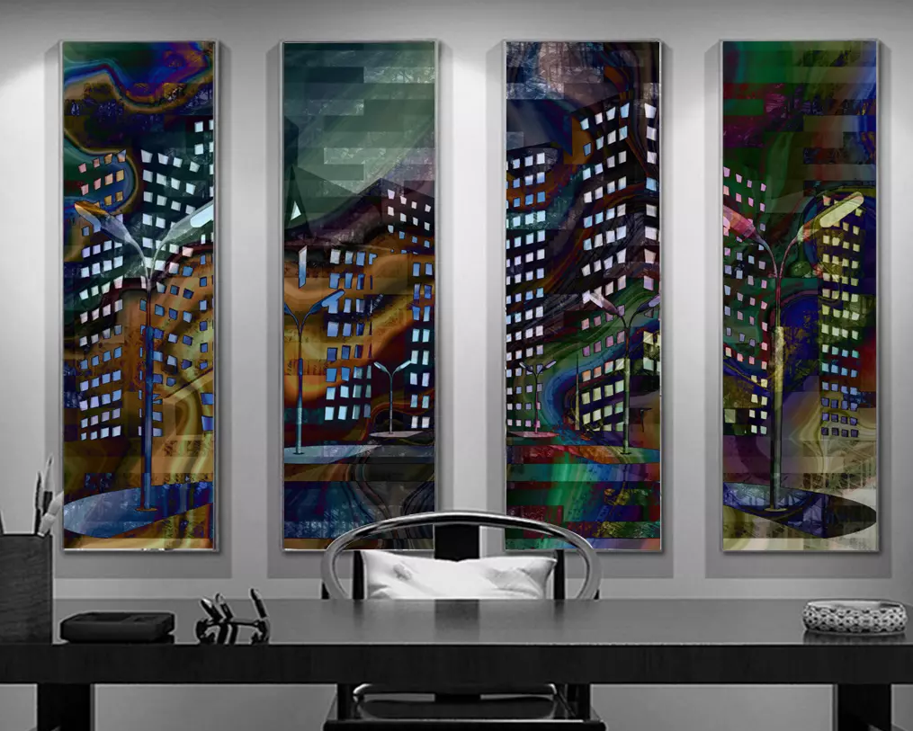 3D Building Color Dream 341 Wallpaper AJ Wallpaper 2 