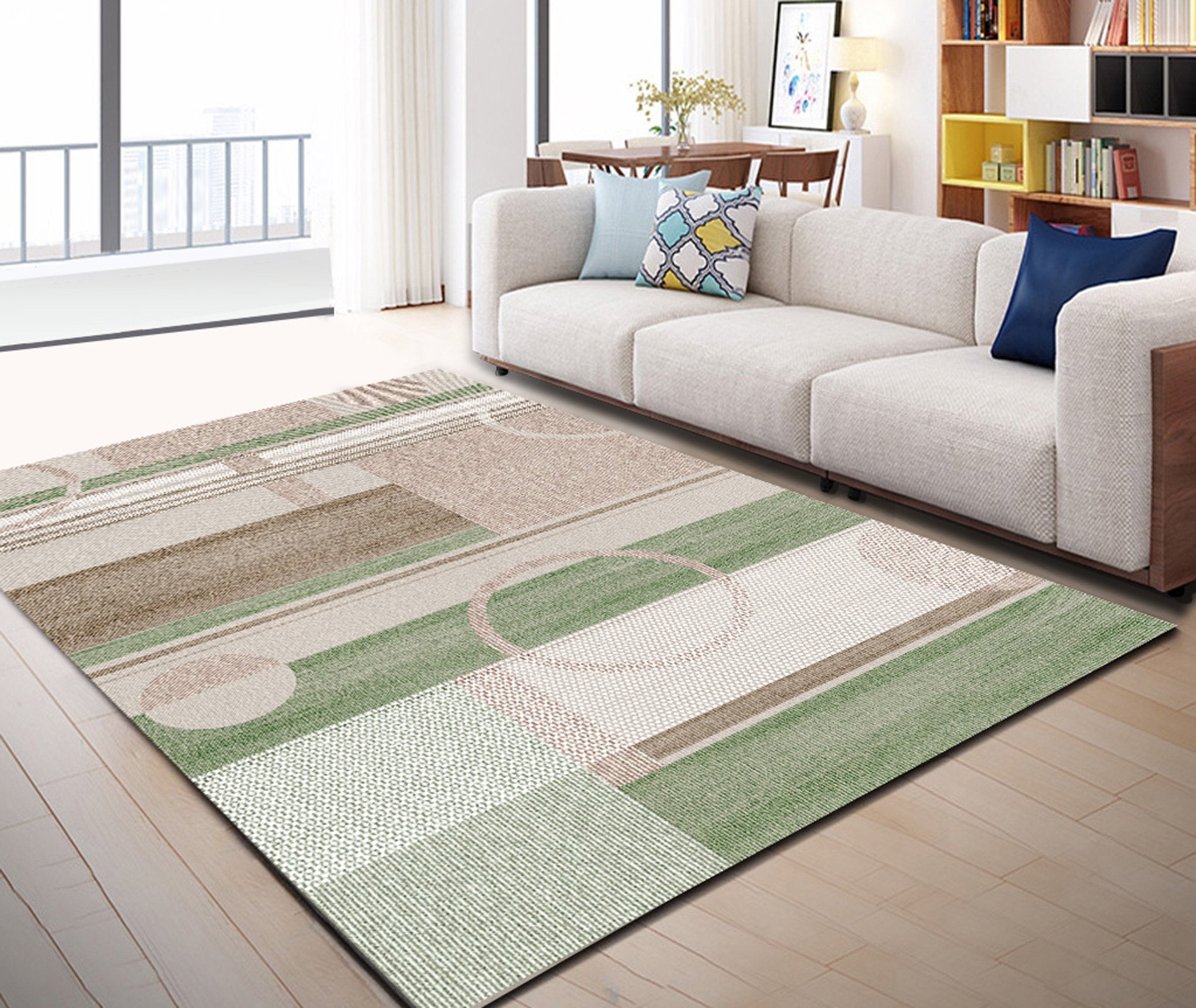 3D Color Pattern WG437 Non Slip Rug Mat Mat AJ Creativity Home 