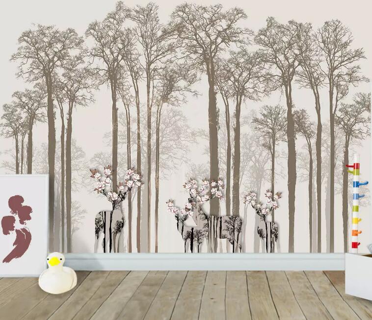 3D Sketch Forest WG1034 Wall Murals