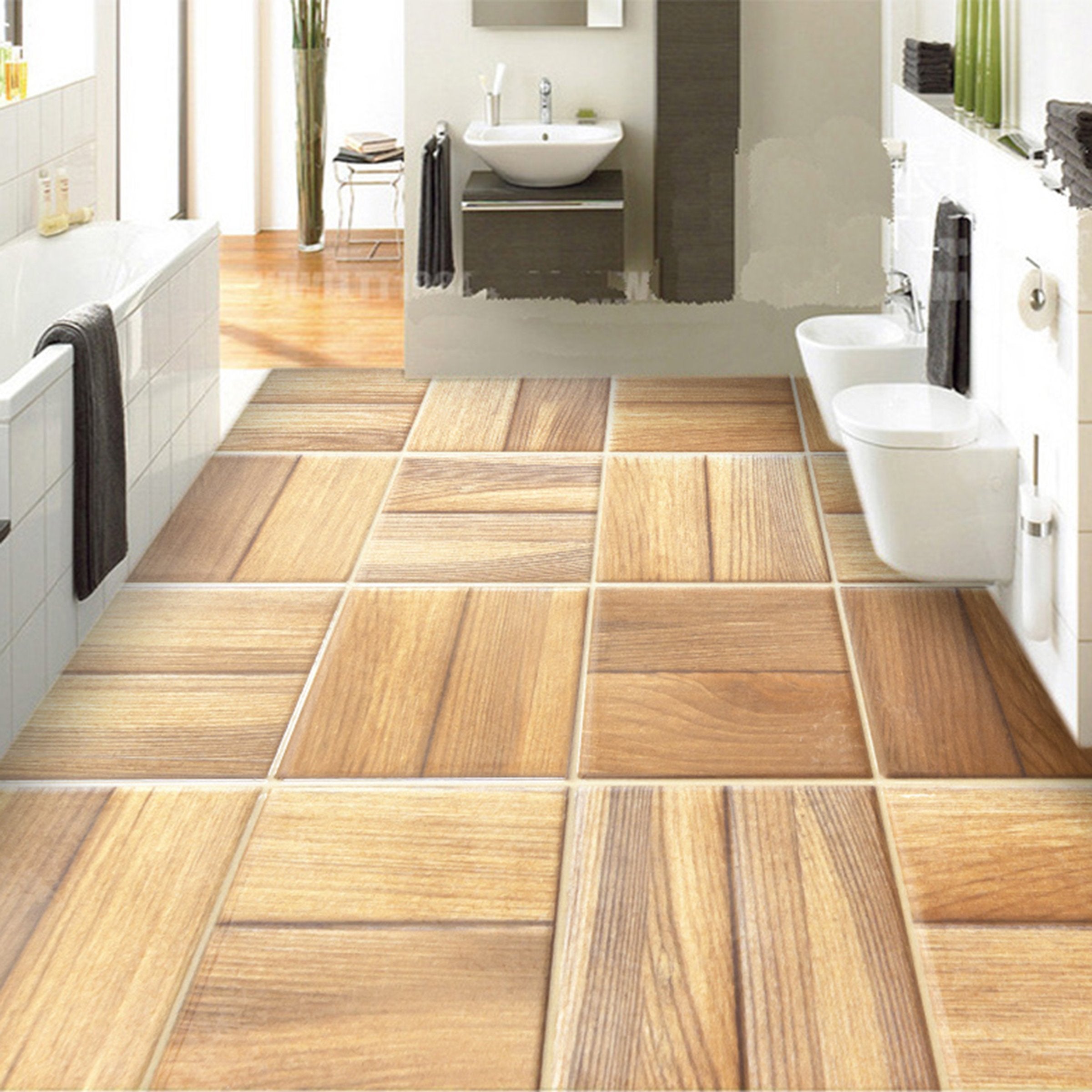 3D Wood Pattern WG183 Floor Mural Wallpaper AJ Wallpaper 2 
