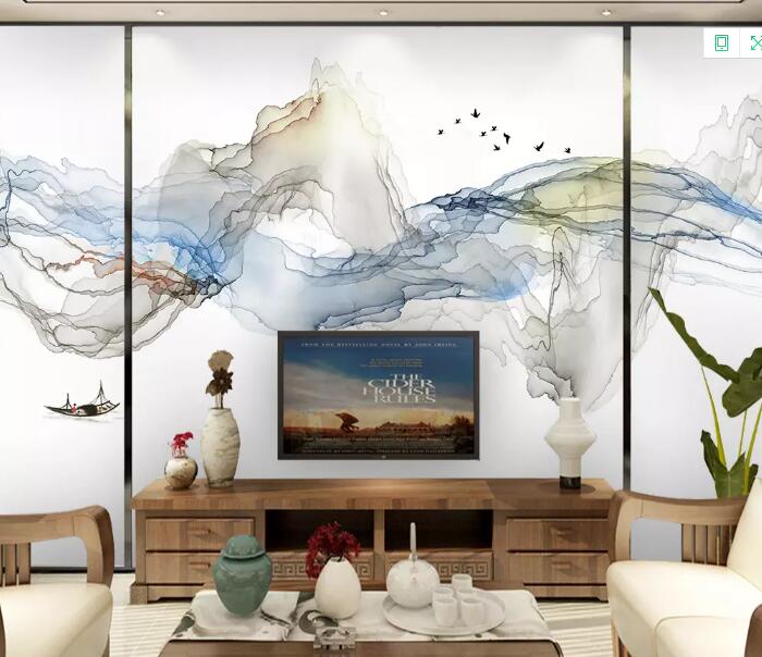 3D Boat Bird WG847 Wall Murals