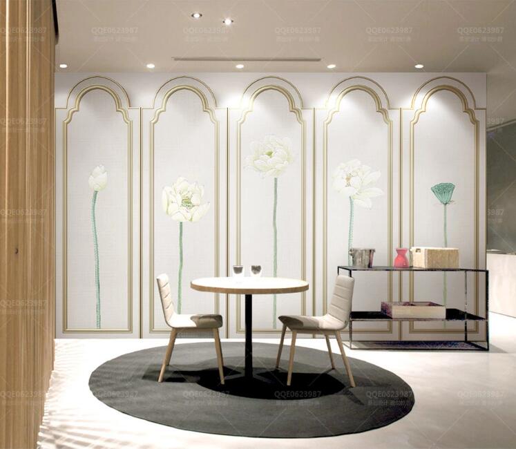 3D Art Lotus WC164 Wall Murals