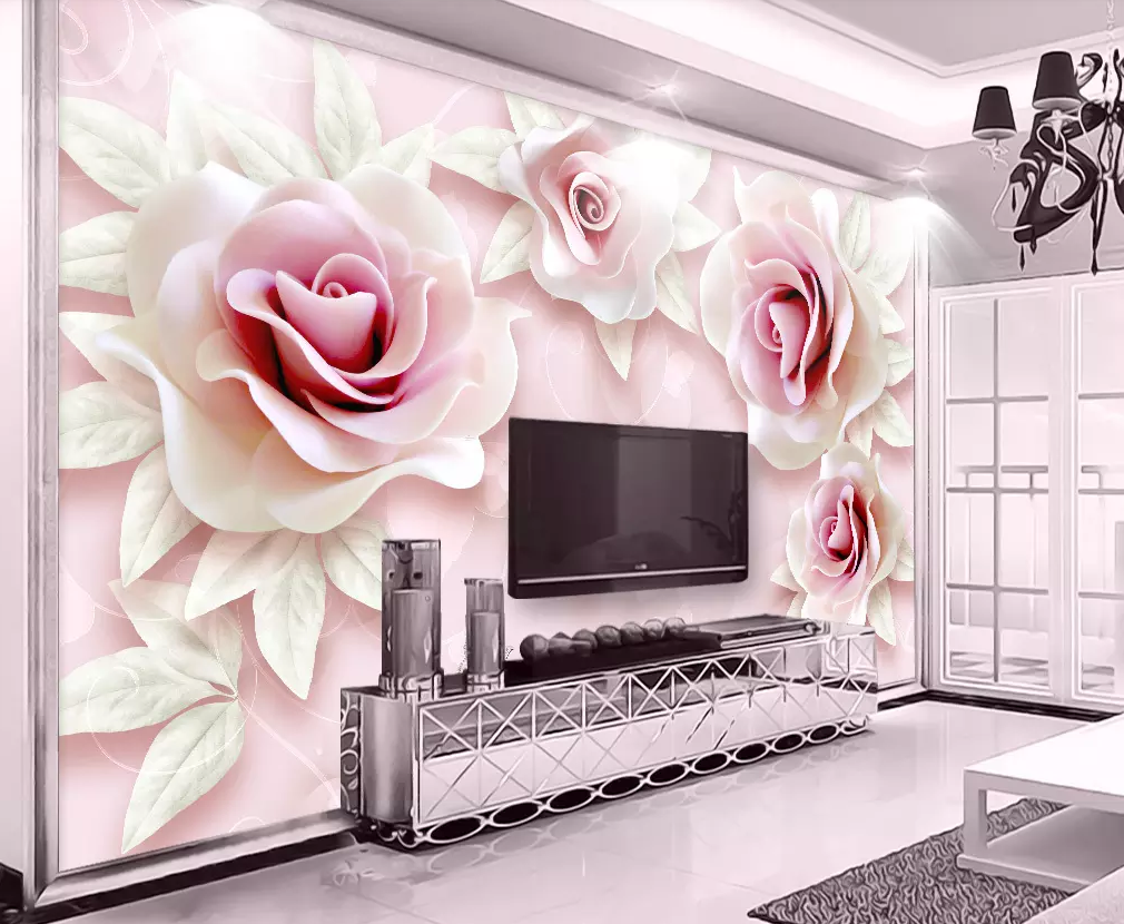 3D Rose Pink 127 Wallpaper AJ Wallpaper 2 