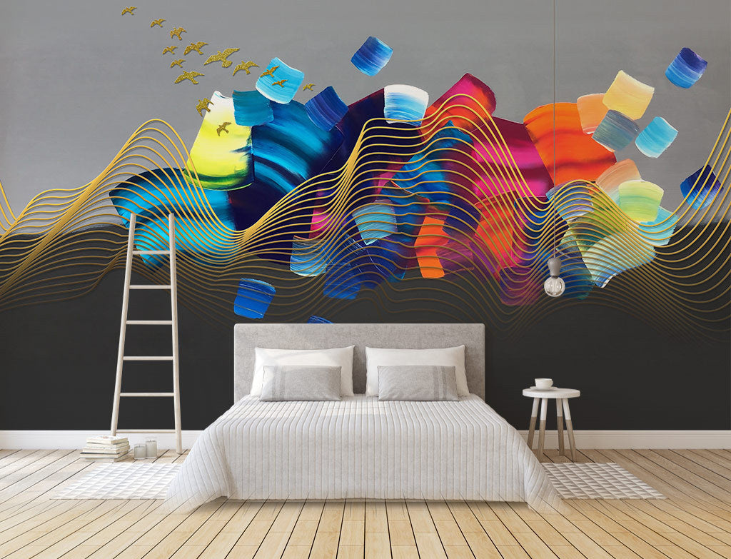 3D Watercolor Painting WG335 Wall Murals