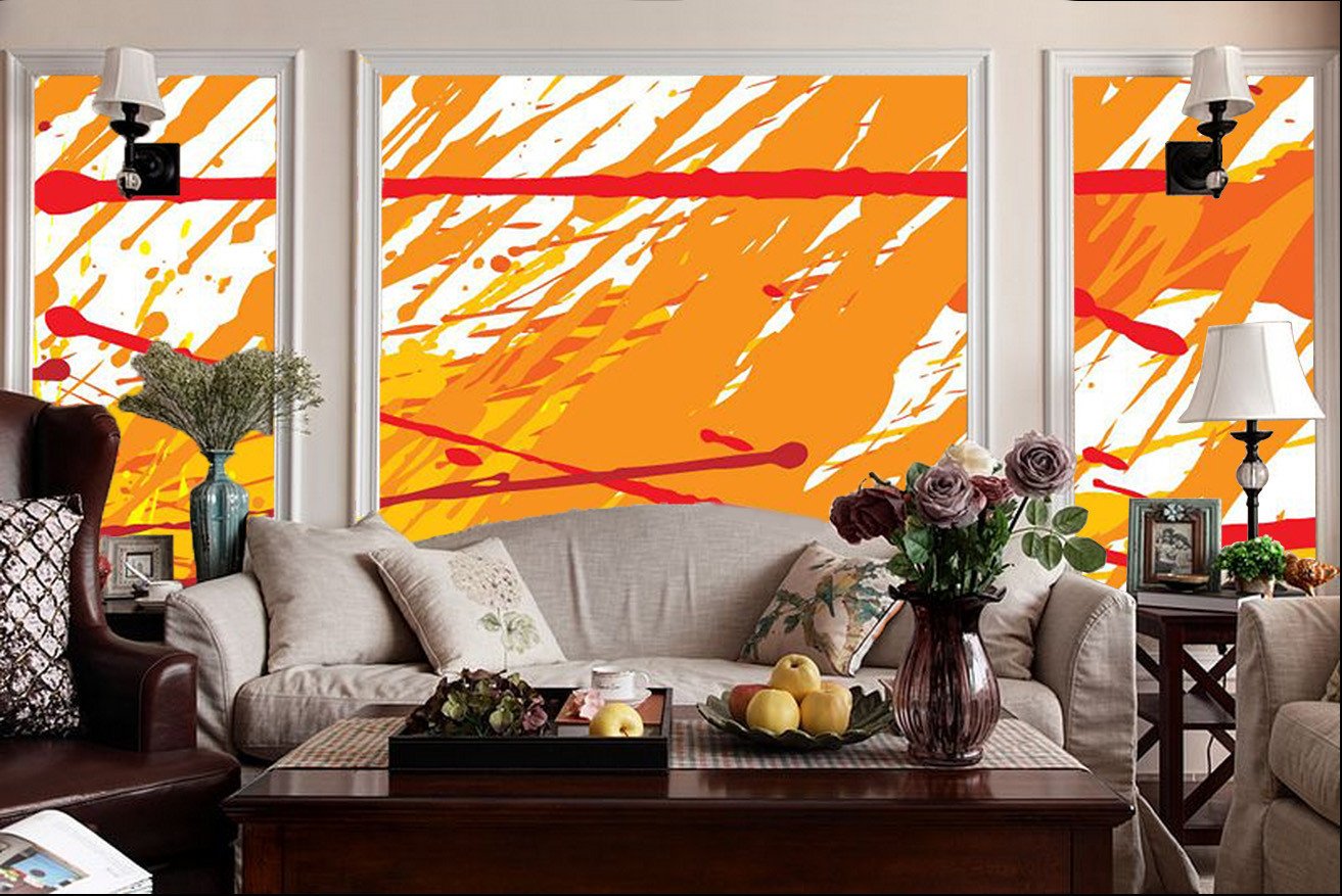 Colored Lacquer Painting Wallpaper AJ Wallpaper 