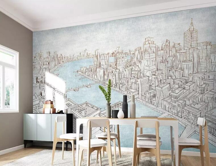 3D Seaside City WG54 Wall Murals Wallpaper AJ Wallpaper 2 