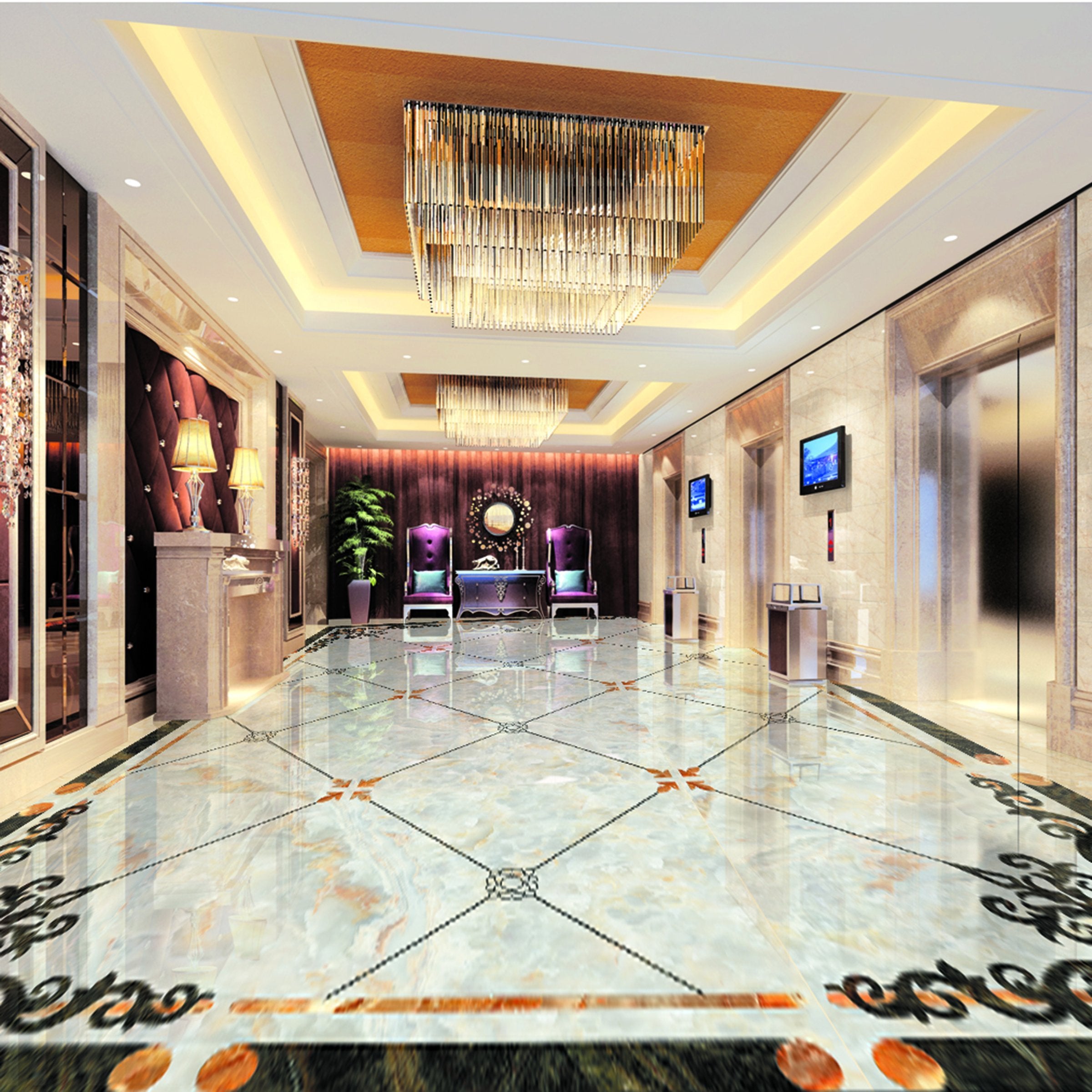 3D Colorful Pattern WG078 Floor Mural Wallpaper AJ Wallpaper 2 
