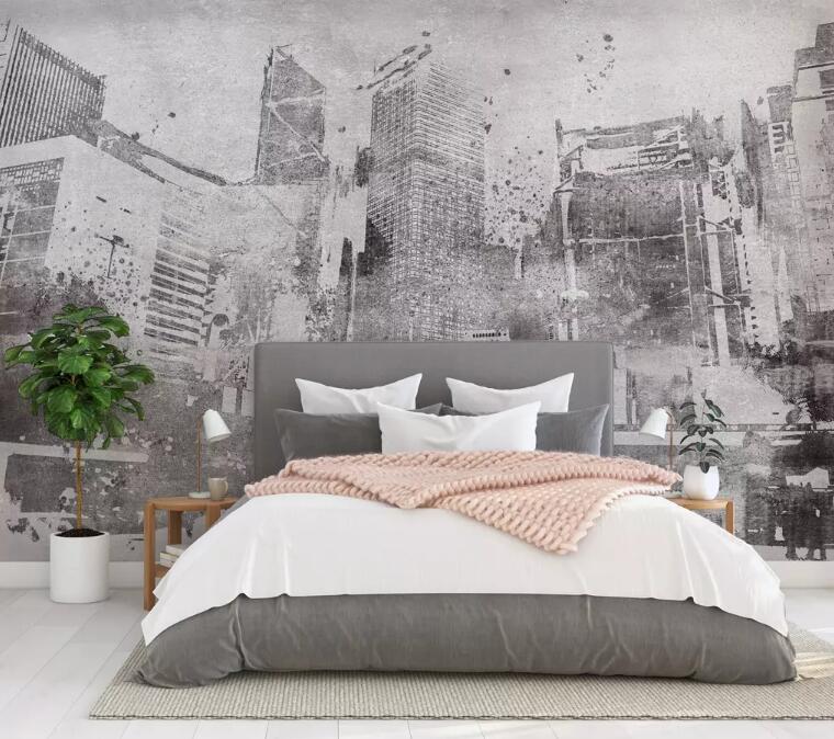 3D Building Street WG1047 Wall Murals