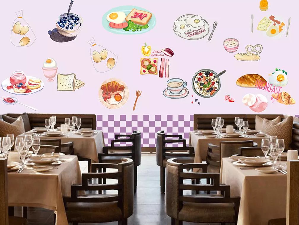 3D Hand Painted Sandwich 381 Wallpaper AJ Wallpaper 2 