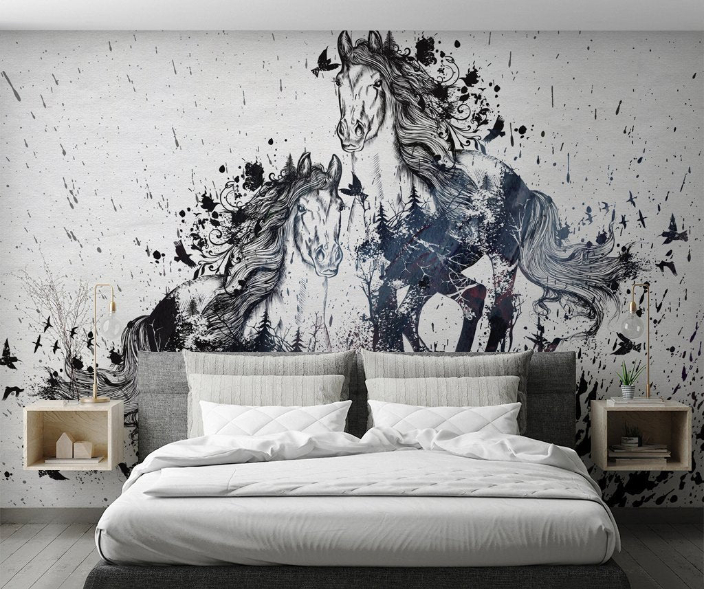 3D Art Horse 315 Wall Murals Wallpaper AJ Wallpaper 2 